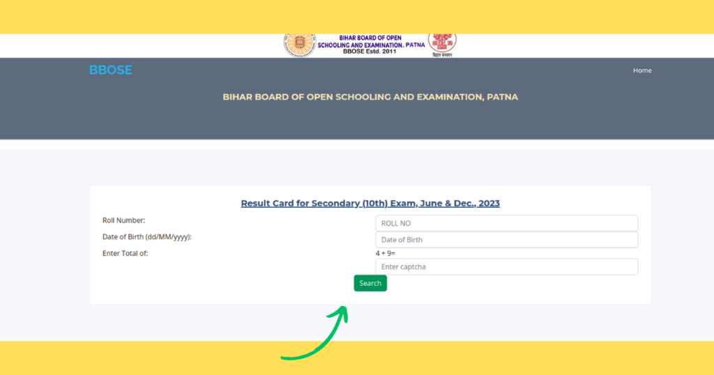 bbose examination result 10 th